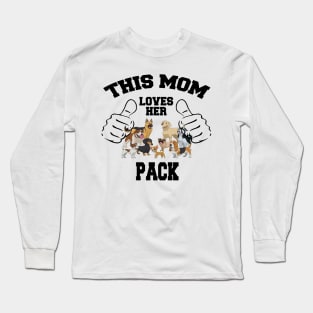 This Mom Loves Her Pack Long Sleeve T-Shirt